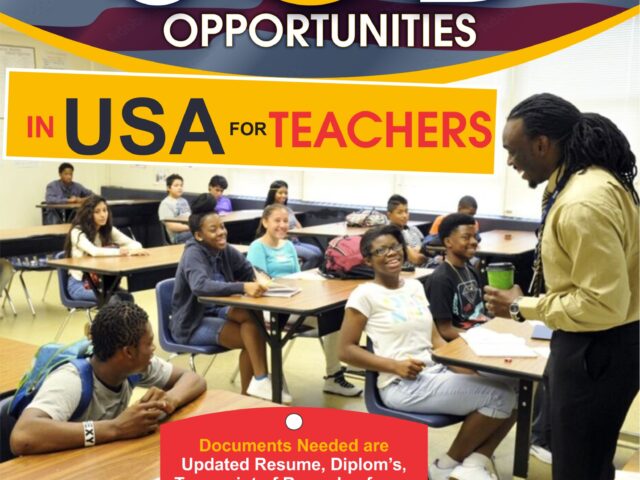 Exciting Job Opportunity for Teachers in the USA